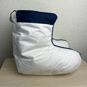 Hastens Booties Slippers Medium Goose Down Winter Apres After Ski White Gingham